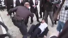 ✡ تصاویری از نحوه‌ی برخورد پلیس اسرائیل با #یهودی‌های ارت