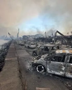 دراثرسوختن جنگل های هاوایی ؛ یک شهر در آتش سوخت