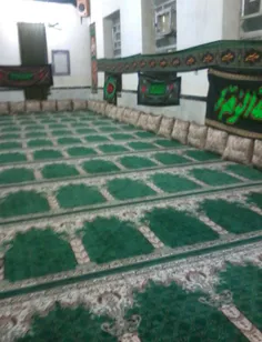 مسجد محلمون(مسجدالنبی ص) که برا ایام فاطمیه سیاه پوش شده.