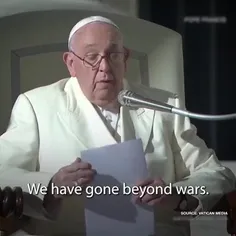 پاپ فرانسیس، رهبر مسیحیان کاتولیک‌ جهان در سخنانی درباره 