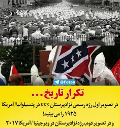 📸  رژه رسمی #نژادپرستان KKK در پنسیلوانیا/ آمریکا 1925