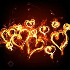 قلب های عاشقانه آتشین