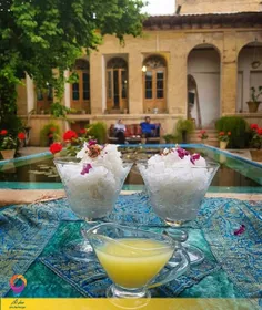 فالوده شیرازی ناب در خانه منطقی نژاد یکی از خانه های تاری