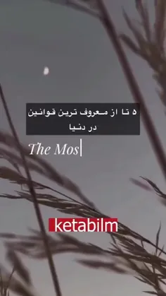 پنج قانون معروف جهان 