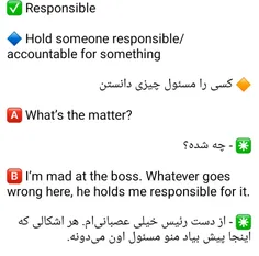 لغت responsible