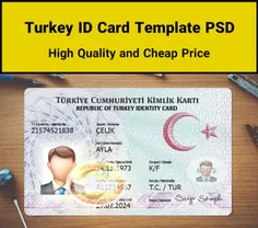 Turkey ID Card Template Editable