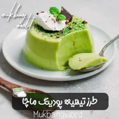 طــــرــــز تــهــــیـــــ پــودینگ مــاچا🍵🌱