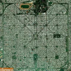 عکس هوایی دیدنی از شهر لاپلاتای آرژانتین با یک الگوی منظم