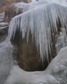 آبشار تنگه واشی یخ زد! 