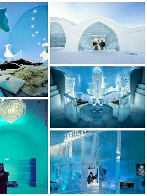قدیمی ترین هتل یخی در سوئد میباشد که با لوسترهای ساخته شد