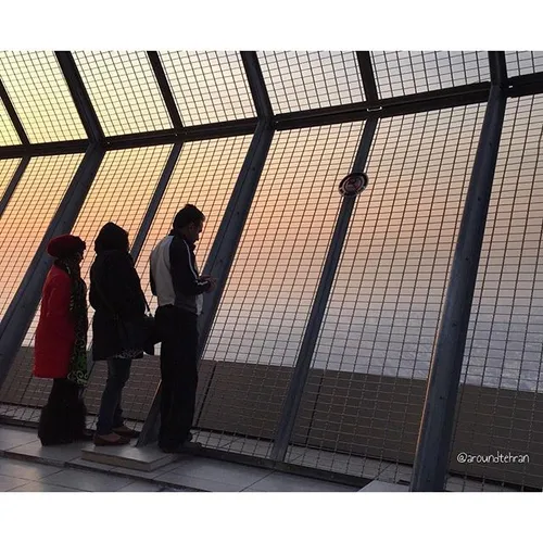 On the Milad tower deck shortly before the sunset. | 17 N