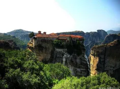 شهر "میتیورا" واقع در بالای صخره ها در کشور یونان