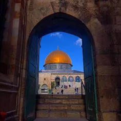 Jerusalem city on Friday, close to Dom of the Rock Qobat 