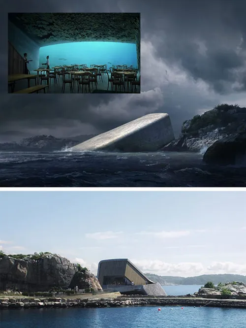 نروژی ها رستوران 5 متر زیردریا ساختند