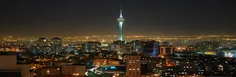 نمایی دیدنی در شب از محدوده برج میلاد تهران