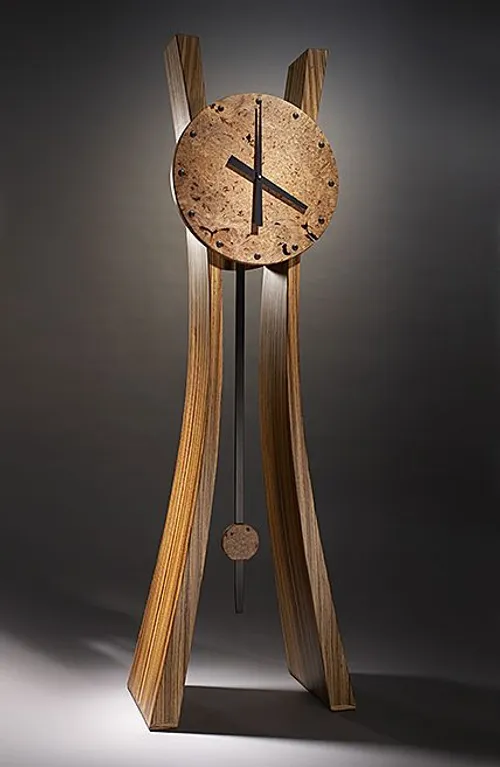 دکور چراغ لامپ مدل ساختنی چوب ساعت