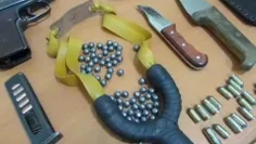⭕️ سلاح‌های کشف شده از اغتشاشگران در تجمعات شیراز