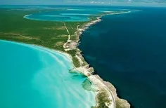 جزیزه الوترا درکشور باهاما که یک سمت آن اقیانوس اطلس و سم