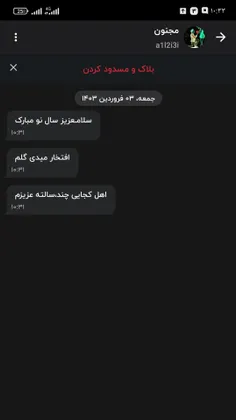 وقتی اهمیت ندی ب پیامشون بلاک میکنن ومیرن نمی‌دونن من ربا