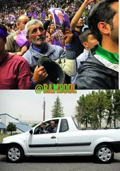 ‏اهدای یک دستگاه وانت تندر ایران خودرو به «میرزا آقا»