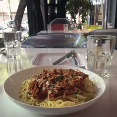 #Spaghetti Bolognese at the Public restaurant, Fereshteh 