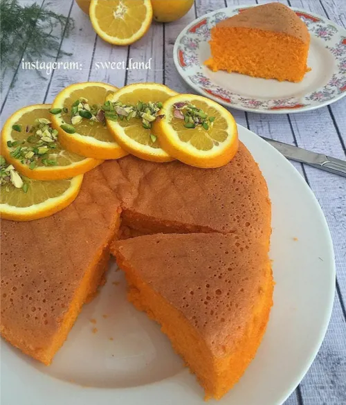 کیک ژله ای پرتقالی 🍰🍊