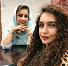 شبنم قلی خانی و خواهرش #بازیگران #خواهر
