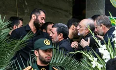حضور دکتر احمدی نژاد در تشییع جنازه شهید عبدالله باقری