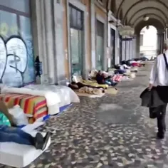 وضعی بی خانمان های شهر رم پایتخت ایتالیا