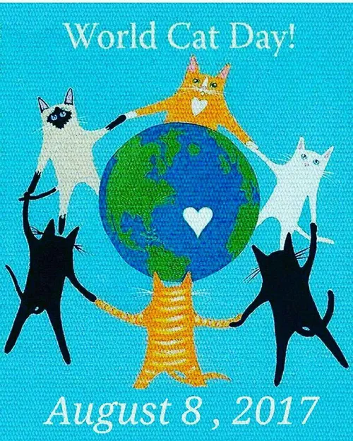 امروز روز جهانی گربه است به همه گربه ها و گربه دوست ها مب