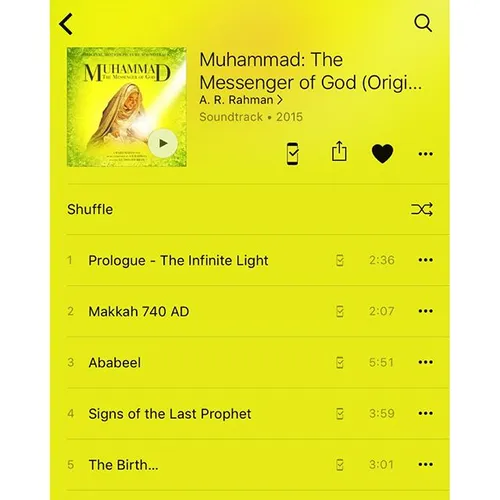 Muhammad Movie Original Soundtrack by A.R.Rahman will be 