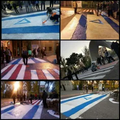 📸  پس از  پاک کردن #پرچم_اسرائیل توسط چند دانشجوی جاهل #ا