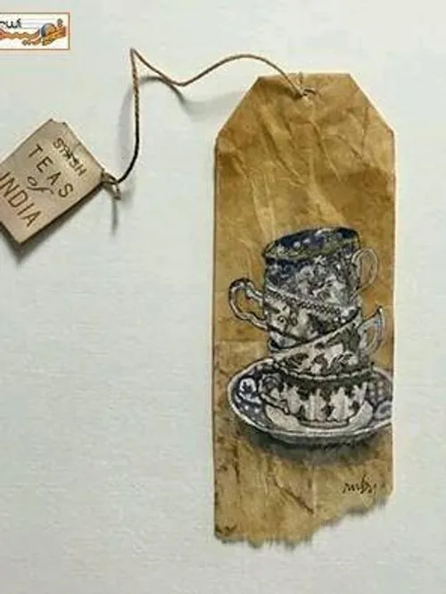 ثبت خاطرات سفر بر روی چای کیسه ای!
