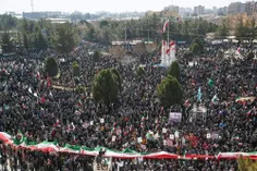 جمعیت حاضر در راه پیمایی امروز  کرمان واقعا خیلی خوب بود.