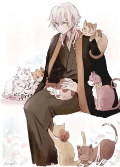 رئیس فوکوزو و گربه ها(گربه ها:رانپو-کونیکیدا-آتسوشی-دازای