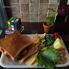 Lovely toast #sandwich at the #Charsoo #cafe | 18 Feb '15