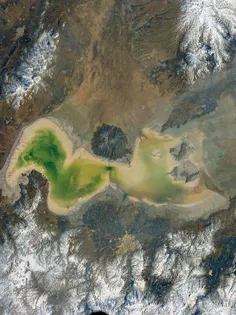 فضانورد روس، تصویر دریاچه ارومیه را در اینستاگرامش گذاشته