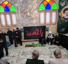 محل خاکسپاری شهید موسوی در حرم عبدالعظیم