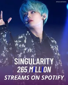 آهنگ 'Singularity' به بیش از 265 میلیون استریم در اسپاتیف