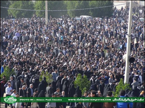 مراسم ارتحال حاج سید محسن پورفاطمی. امید رهبری در جنوب کش