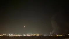 انتشار دود سنگین از محل اصابت یا سقوط یک موشک ایرانی در ن
