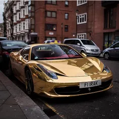 Gold Ferrari 458
