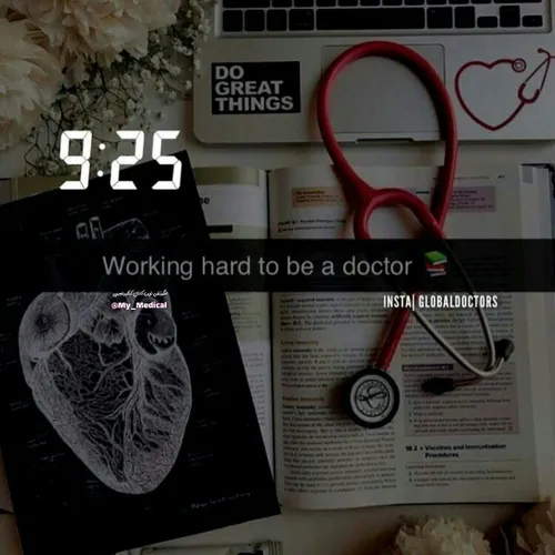 Working hard to be a doctor