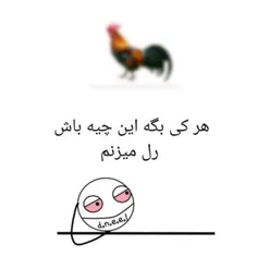 فک کنین خروس نیست......😂