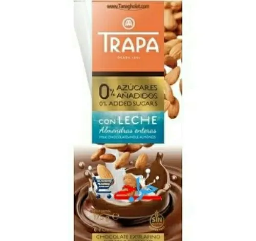 خرید و قیمت شکلات شیری تراپا بادام زمینی بدون شکر TRAPA