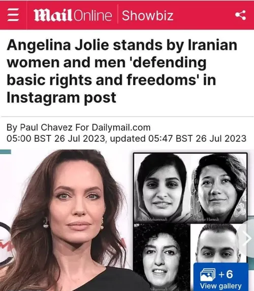 💢میگن چرا آنجلینا جولی برای دخترای ایرانی استوری و پست می