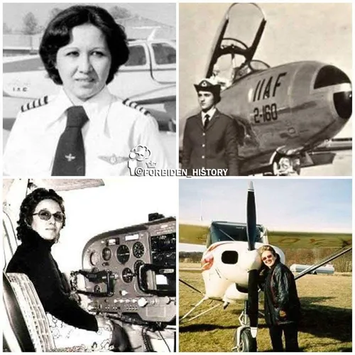 اکرم منفرد،اولین زن خلبان ایران،او اکنون۷۲ساله هست ودر سو