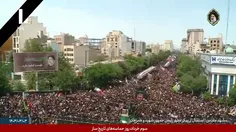 🌷دقایقی پیش = ویدیوی استقبال تاریخی مردم مشهد از پیکر رئیس‌جمهور شهید آیت الله رئیسی🌷