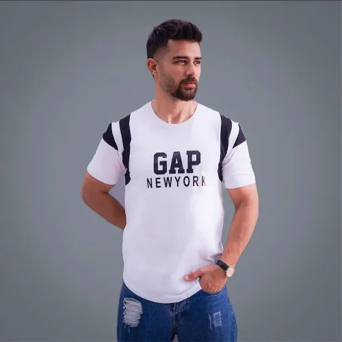 🏆تیشرت مردانه سفید مدل GAP Newyork