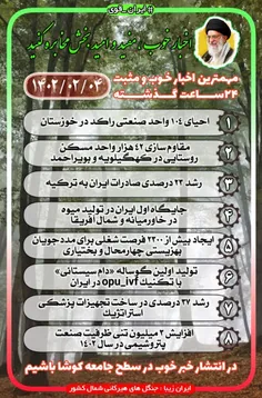 🔺مهمترین اخبار خوب و امیدوار کننده‌ی 